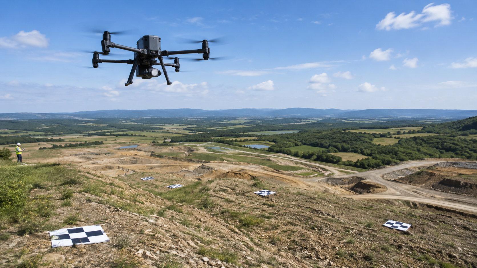 drone en levantamiento topografico
